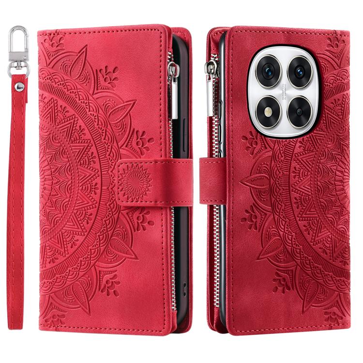 Multi-Card Totem Zipper Leather Phone Case, For Redmi Note 17 5G/4G 169.7mm, For Redmi Note 17 Pro+ 5G Global 163.4, For Redmi 17 5G/4G Global 170mm, For Redmi Note 14 4G EU 164.84mm, For Redmi Note 14 Pro 4G, For Xiaomi Redmi Note 14 5G
