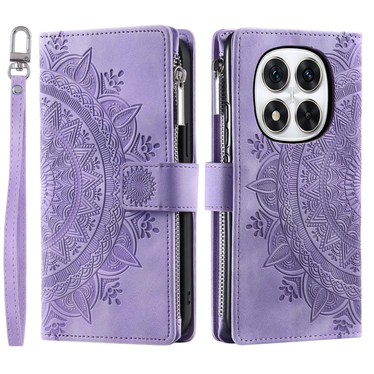 Multi-Card Totem Zipper Leather Phone Case, For Redmi Note 17 5G/4G 169.7mm, For Redmi Note 17 Pro+ 5G Global 163.4, For Redmi 17 5G/4G Global 170mm, For Redmi Note 14 4G EU 164.84mm, For Redmi Note 14 Pro 4G, For Xiaomi Redmi Note 14 5G