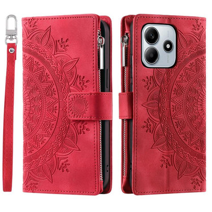 Multi-Card Totem Zipper Leather Phone Case, For Redmi Note 17 5G/4G 169.7mm, For Redmi Note 17 Pro+ 5G Global 163.4, For Redmi 17 5G/4G Global 170mm, For Redmi Note 14 4G EU 164.84mm, For Redmi Note 14 Pro 4G, For Xiaomi Redmi Note 14 5G