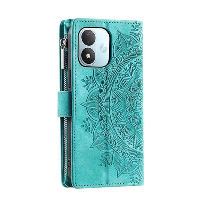 Multi-Card Totem Zipper Leather Phone Case, For Redmi Note 17 5G/4G 169.7mm, For Redmi Note 17 Pro+ 5G Global 163.4, For Redmi 17 5G/4G Global 170mm, For Redmi Note 14 4G EU 164.84mm, For Redmi Note 14 Pro 4G, For Xiaomi Redmi Note 14 5G