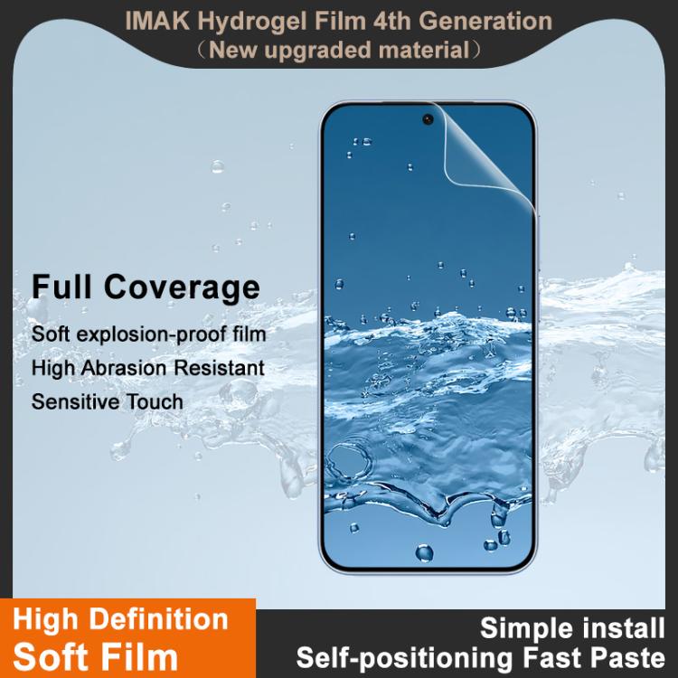 imak 4th Generation Full Coverage Screen Hydrogel Film Protector, For vivo iQOO Z11 5G, For vivo iQOO 15 Ultra 5G, For vivo V70 5G / V70 Elite 5G, For vivo iQOO 15R 5G, For vivo iQOO Z11 Turbo 5G, For vivo S50 Pro mini 5G, For vivo S50 5G              ...