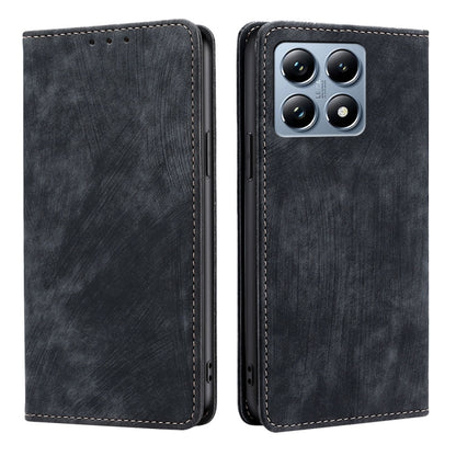 RFID Anti-theft Brush Magnetic Leather Phone Case, For Xiaomi 17 Ultra, For Xiaomi 17 Pro Max, For Xiaomi 17 Pro, For Xiaomi 17, For Xiaomi Civi 5 Pro 5G, For Xiaomi 15 Ultra, For Xiaomi 14T Pro 5G, For Xiaomi 14T 5G