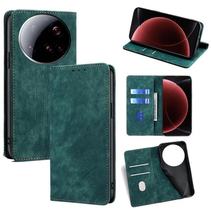 RFID Anti-theft Brush Magnetic Leather Phone Case, For Xiaomi 17 Ultra, For Xiaomi 17 Pro Max, For Xiaomi 17 Pro, For Xiaomi 17, For Xiaomi Civi 5 Pro 5G, For Xiaomi 15 Ultra, For Xiaomi 14T Pro 5G, For Xiaomi 14T 5G