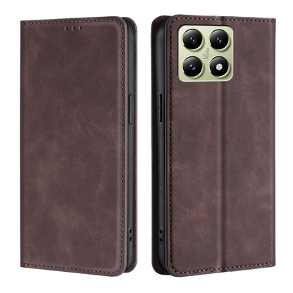 Skin Feel Magnetic Leather Phone Case, For Xiaomi 17 Ultra, For Xiaomi Civi 5 Pro 5G, For Xiaomi 15 Ultra, For Xiaomi 14T Pro 5G, For Xiaomi 14T 5G
