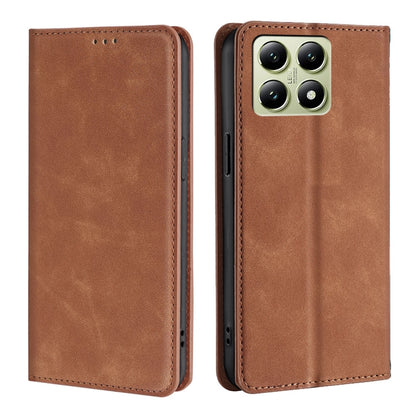 Skin Feel Magnetic Leather Phone Case, For Xiaomi 17 Ultra, For Xiaomi Civi 5 Pro 5G, For Xiaomi 15 Ultra, For Xiaomi 14T Pro 5G, For Xiaomi 14T 5G
