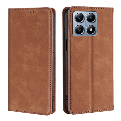 Skin Feel Magnetic Leather Phone Case, For Xiaomi 17 Ultra, For Xiaomi Civi 5 Pro 5G, For Xiaomi 15 Ultra, For Xiaomi 14T Pro 5G, For Xiaomi 14T 5G