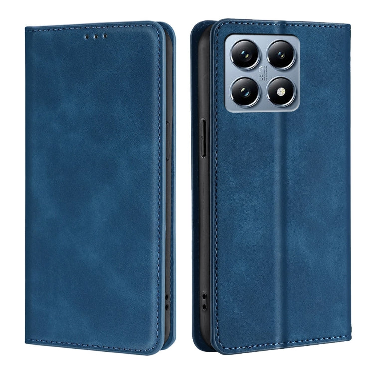 Skin Feel Magnetic Leather Phone Case, For Xiaomi 17 Ultra, For Xiaomi Civi 5 Pro 5G, For Xiaomi 15 Ultra, For Xiaomi 14T Pro 5G, For Xiaomi 14T 5G