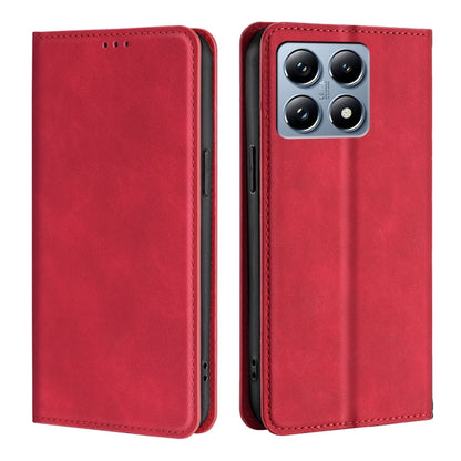 Skin Feel Magnetic Leather Phone Case, For Xiaomi 17 Ultra, For Xiaomi Civi 5 Pro 5G, For Xiaomi 15 Ultra, For Xiaomi 14T Pro 5G, For Xiaomi 14T 5G