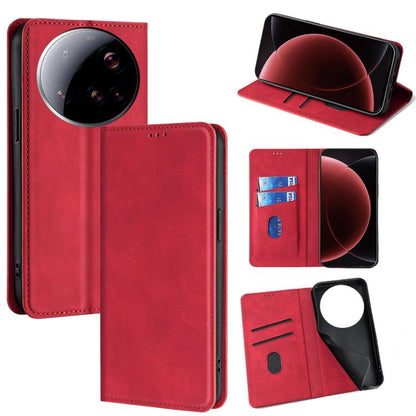 Skin Feel Magnetic Leather Phone Case, For Xiaomi 17 Ultra, For Xiaomi Civi 5 Pro 5G, For Xiaomi 15 Ultra, For Xiaomi 14T Pro 5G, For Xiaomi 14T 5G