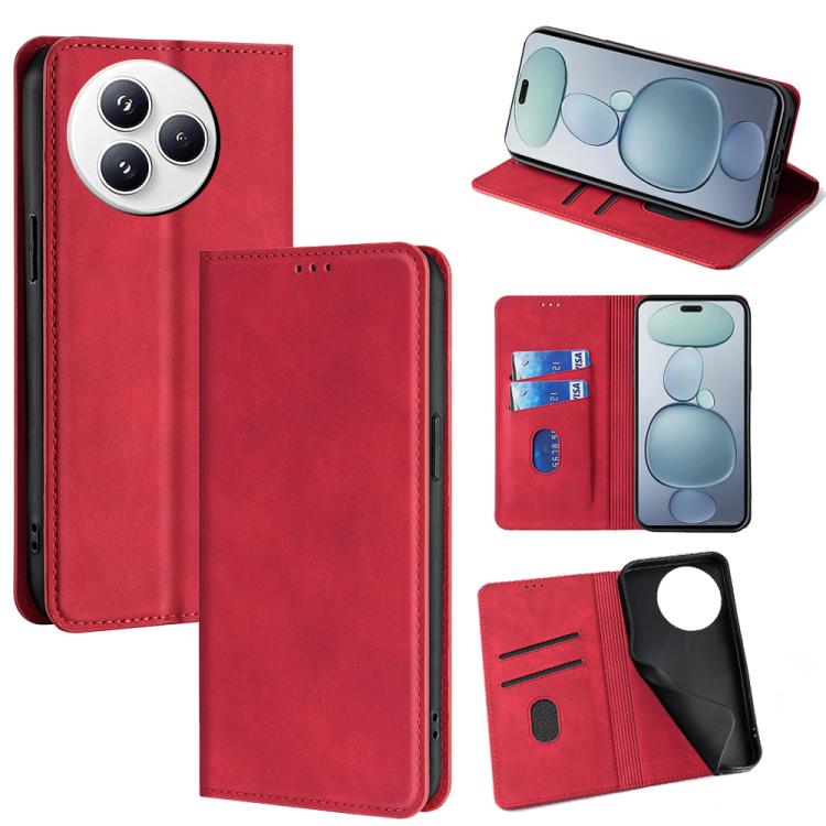Skin Feel Magnetic Leather Phone Case, For Xiaomi 17 Ultra, For Xiaomi Civi 5 Pro 5G, For Xiaomi 15 Ultra, For Xiaomi 14T Pro 5G, For Xiaomi 14T 5G