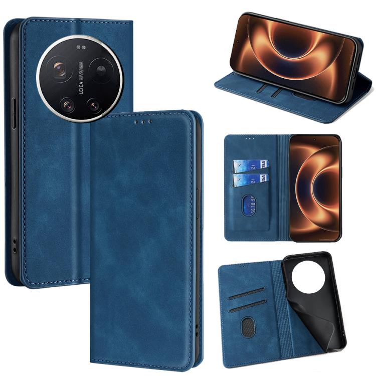 Skin Feel Magnetic Leather Phone Case, For Xiaomi 17 Ultra, For Xiaomi Civi 5 Pro 5G, For Xiaomi 15 Ultra, For Xiaomi 14T Pro 5G, For Xiaomi 14T 5G