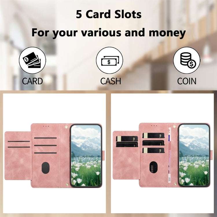 Tulips Embossed Leather Phone Case with Lanyard, For Redmi Note 13 Pro+ 5G, For Redmi Note 13 Pro 5G