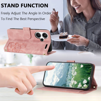 Tulips Embossed Leather Phone Case with Lanyard, For Redmi Note 13 Pro+ 5G, For Redmi Note 13 Pro 5G