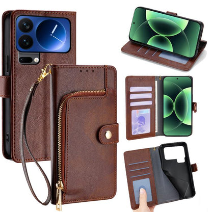 Zipper Bag Leather Phone Case, For Xiaomi 17 Ultra, For Xiaomi 17 Pro Max, For Xiaomi 17 Pro, For Xiaomi 17, For Xiaomi Civi 5 Pro 5G, For Xiaomi 15 Ultra, For Xiaomi 14T Pro 5G, For Xiaomi 14T 5G