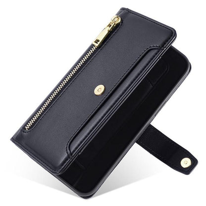 Sheep Texture Cross-body Zipper Wallet Leather Phone Case, For Xiaomi 17 Ultra, For Xiaomi 17 Pro Max, For Xiaomi 17 Pro, For Xiaomi 17, For Xiaomi Civi 5 Pro 5G, For Xiaomi 15 Ultra, For Xiaomi 14T Pro 5G, For Xiaomi 14T 5G