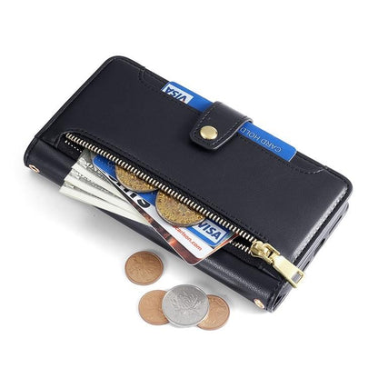 Sheep Texture Cross-body Zipper Wallet Leather Phone Case, For Xiaomi 17 Ultra, For Xiaomi 17 Pro Max, For Xiaomi 17 Pro, For Xiaomi 17, For Xiaomi Civi 5 Pro 5G, For Xiaomi 15 Ultra, For Xiaomi 14T Pro 5G, For Xiaomi 14T 5G