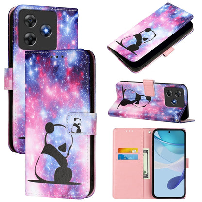 Colored Drawing Pattern Plain Weave Leather Phone Case, For Blackview Wave 8C