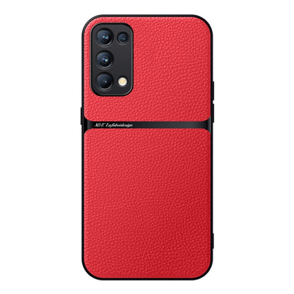 Litchi Leather Magnetic Full Coverage Shockproof Phone Case, For OPPO Find X3, For OPPO Reno5 4G / 5G, For OPPO Reno5 Pro+, For OPPO Reno5 Pro