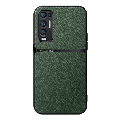 Litchi Leather Magnetic Full Coverage Shockproof Phone Case, For OPPO Find X3, For OPPO Reno5 4G / 5G, For OPPO Reno5 Pro+, For OPPO Reno5 Pro