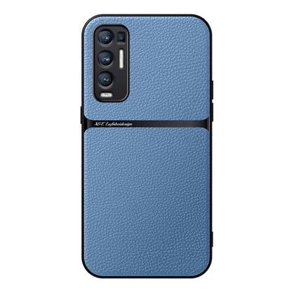 Litchi Leather Magnetic Full Coverage Shockproof Phone Case, For OPPO Find X3, For OPPO Reno5 4G / 5G, For OPPO Reno5 Pro+, For OPPO Reno5 Pro