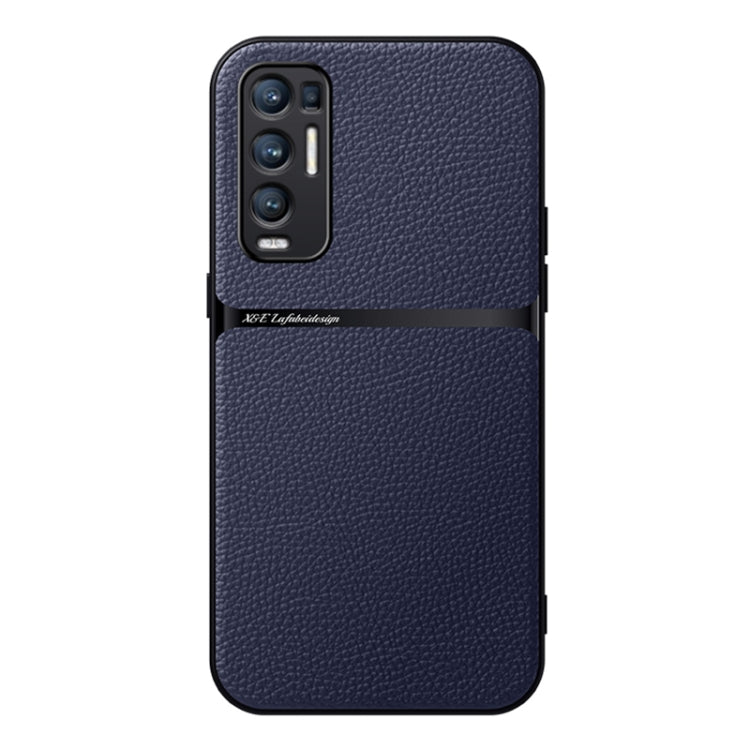 Litchi Leather Magnetic Full Coverage Shockproof Phone Case, For OPPO Find X3, For OPPO Reno5 4G / 5G, For OPPO Reno5 Pro+, For OPPO Reno5 Pro
