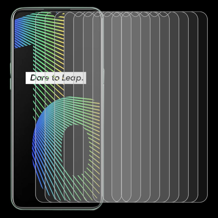 10-pack clear tempered glass screen protector films, curved 2.5D design