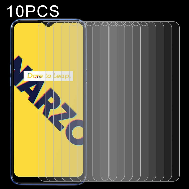 10-pack tempered glass screen protector films, clear 2.5D edge sheets