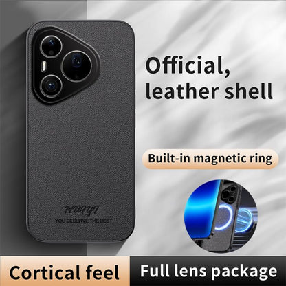 HUIYI Leather Magnetic Phone Case, For Huawei Pura 90 Pro Max 5G, For Huawei Pura 90 Pro 5G, For Huawei Pura 90 5G, For Huawei Enjoy 90 Pro Max 5G, For Huawei Enjoy 90 Plus 5G, For Huawei Enjoy 90 5G, For Huawei nova 15 Ultra, For Huawei nova 15 Pro   ...