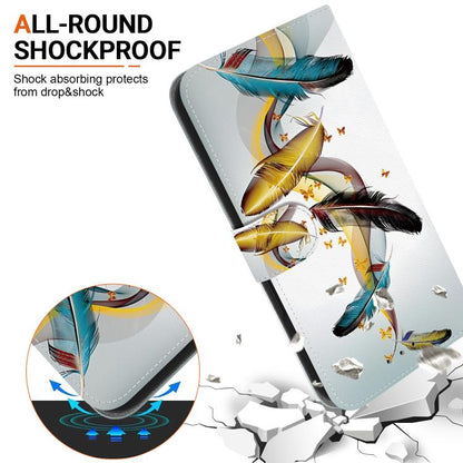 Crystal Texture Colored Drawing Leather Phone Case, For Google Pixel 8