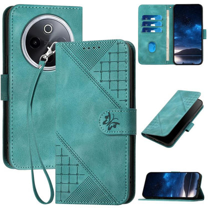 Grid Butterfly Embossed Pattern Leather Phone Case with Lanyard, For vivo Y37t 5G / Y50e / Y50s 5G, For vivo Y21 5G 2026 / Y05 4G, For vivo V70 FE 5G, For vivo Y31d 4G, For vivo V70 5G, For vivo Y500 Pro 5G, For vivo Y31 5G 2025, For vivo V60 Lite 5G  ...