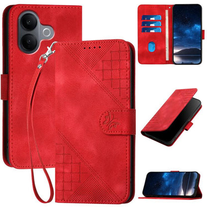 Grid Butterfly Embossed Pattern Leather Phone Case with Lanyard, For vivo Y37t 5G / Y50e / Y50s 5G, For vivo Y21 5G 2026 / Y05 4G, For vivo V70 FE 5G, For vivo Y31d 4G, For vivo V70 5G, For vivo Y500 Pro 5G, For vivo Y31 5G 2025, For vivo V60 Lite 5G  ...