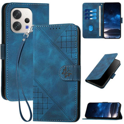 Grid Butterfly Embossed Pattern Leather Phone Case with Lanyard, For vivo Y37t 5G / Y50e / Y50s 5G, For vivo Y21 5G 2026 / Y05 4G, For vivo V70 FE 5G, For vivo Y31d 4G, For vivo V70 5G, For vivo Y500 Pro 5G, For vivo Y31 5G 2025, For vivo V60 Lite 5G  ...