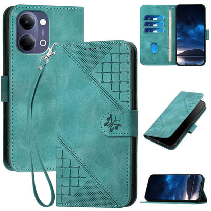 Grid Butterfly Embossed Pattern Leather Phone Case with Lanyard, For vivo Y37t 5G / Y50e / Y50s 5G, For vivo Y21 5G 2026 / Y05 4G, For vivo V70 FE 5G, For vivo Y31d 4G, For vivo V70 5G, For vivo Y500 Pro 5G, For vivo Y31 5G 2025, For vivo V60 Lite 5G  ...