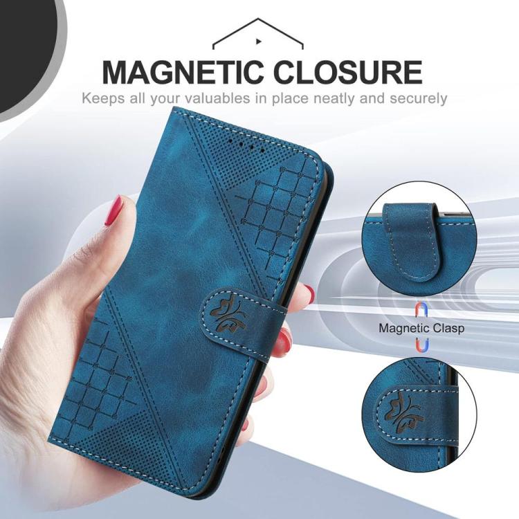 Grid Butterfly Embossed Pattern Leather Phone Case with Lanyard, For vivo Y37t 5G / Y50e / Y50s 5G, For vivo Y21 5G 2026 / Y05 4G, For vivo V70 FE 5G, For vivo Y31d 4G, For vivo V70 5G, For vivo Y500 Pro 5G, For vivo Y31 5G 2025, For vivo V60 Lite 5G  ...