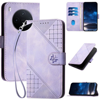 Grid Butterfly Embossed Pattern Leather Phone Case with Lanyard, For vivo Y37t 5G / Y50e / Y50s 5G, For vivo Y21 5G 2026 / Y05 4G, For vivo V70 FE 5G, For vivo Y31d 4G, For vivo V70 5G, For vivo Y500 Pro 5G, For vivo Y31 5G 2025, For vivo V60 Lite 5G  ...