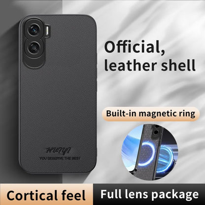 HUIYI Leather Magnetic Phone Case, For Honor 90 Lite, For Honor Magic5 Pro, For Honor Magic5