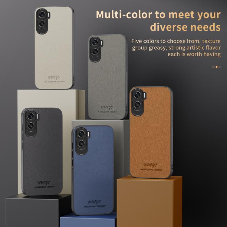 HUIYI Leather Magnetic Phone Case, For Honor 90 Lite, For Honor Magic5 Pro, For Honor Magic5
