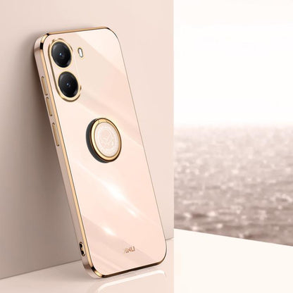 XINLI Straight Edge 6D Electroplate TPU Phone Case with Ring Holder, For Xiaomi 17T Pro 5G, For Xiaomi 17T 5G, For Xiaomi Poco X8 Pro Max 5G, For Xiaomi 17 Ultra, For Xiaomi 17 Pro Max, For Xiaomi 17 Pro, For Xiaomi 17, For Xiaomi 15T Pro 5G           ...