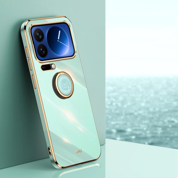 XINLI Straight Edge 6D Electroplate TPU Phone Case with Ring Holder, For Xiaomi 17T Pro 5G, For Xiaomi 17T 5G, For Xiaomi Poco X8 Pro Max 5G, For Xiaomi 17 Ultra, For Xiaomi 17 Pro Max, For Xiaomi 17 Pro, For Xiaomi 17, For Xiaomi 15T Pro 5G           ...