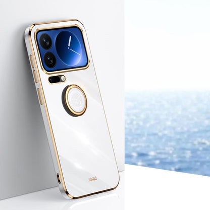 XINLI Straight Edge 6D Electroplate TPU Phone Case with Ring Holder, For Xiaomi 17T Pro 5G, For Xiaomi 17T 5G, For Xiaomi Poco X8 Pro Max 5G, For Xiaomi 17 Ultra, For Xiaomi 17 Pro Max, For Xiaomi 17 Pro, For Xiaomi 17, For Xiaomi 15T Pro 5G           ...