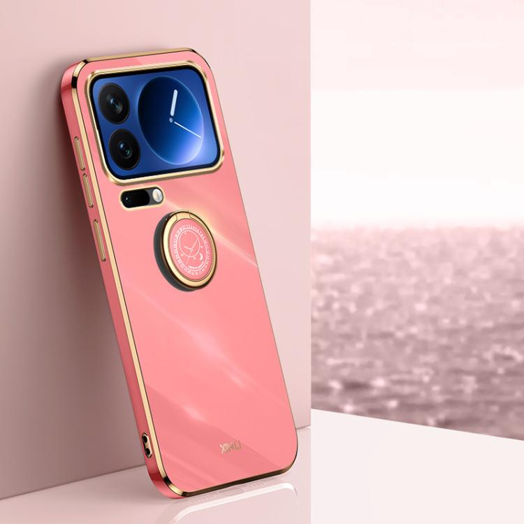 XINLI Straight Edge 6D Electroplate TPU Phone Case with Ring Holder, For Xiaomi 17T Pro 5G, For Xiaomi 17T 5G, For Xiaomi Poco X8 Pro Max 5G, For Xiaomi 17 Ultra, For Xiaomi 17 Pro Max, For Xiaomi 17 Pro, For Xiaomi 17, For Xiaomi 15T Pro 5G           ...