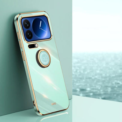 XINLI Straight Edge 6D Electroplate TPU Phone Case with Ring Holder, For Xiaomi 17T Pro 5G, For Xiaomi 17T 5G, For Xiaomi Poco X8 Pro Max 5G, For Xiaomi 17 Ultra, For Xiaomi 17 Pro Max, For Xiaomi 17 Pro, For Xiaomi 17, For Xiaomi 15T Pro 5G           ...