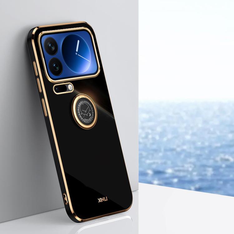 XINLI Straight Edge 6D Electroplate TPU Phone Case with Ring Holder, For Xiaomi 17T Pro 5G, For Xiaomi 17T 5G, For Xiaomi Poco X8 Pro Max 5G, For Xiaomi 17 Ultra, For Xiaomi 17 Pro Max, For Xiaomi 17 Pro, For Xiaomi 17, For Xiaomi 15T Pro 5G           ...