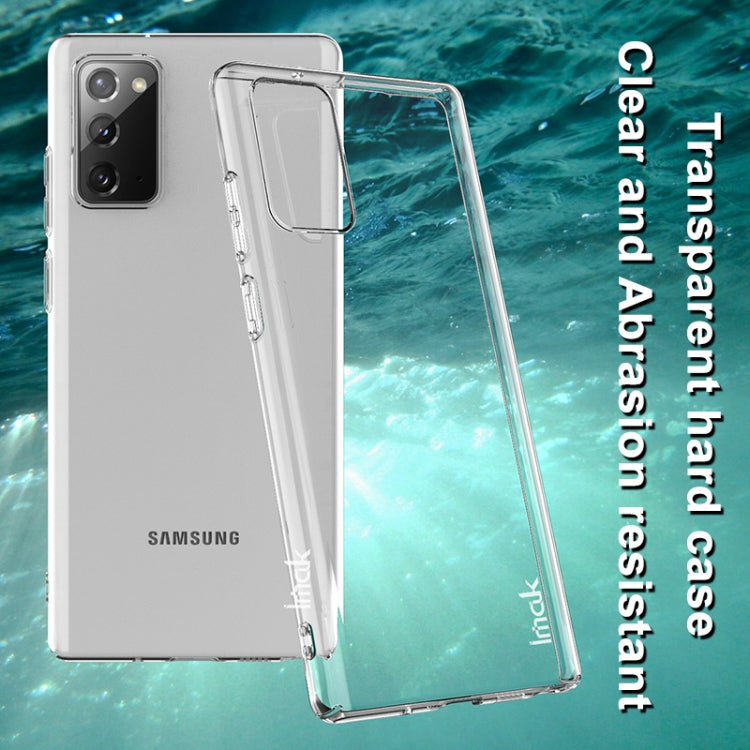 Clear hard phone case with camera cutout protecting front and back