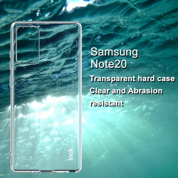 Clear transparent hard phone case covering the phone with corner protection
