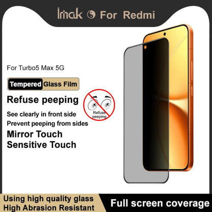 imak HD Full Screen Privacy Tempered Glass Protective Film, For Redmi Turbo 5 Max 5G, For Redmi Turbo 5 5G/Poco X8 Pro 5G, For Redmi K90 Pro Max/Poco F8 Ultra, For Redmi K90/Poco F8 Pro 5G, For Redmi K80 Ultra, For Redmi K80 / K80 Pro