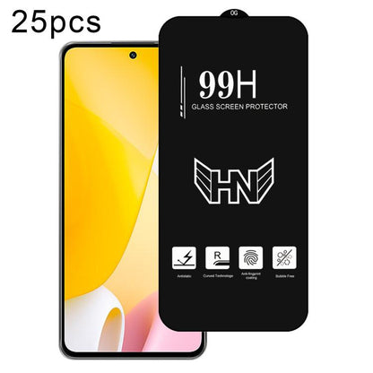 25 PCS/Pack High Aluminum Large Arc Full Screen Tempered Glass Film, For Xiaomi Poco X8 Pro Max 5G, For Xiaomi Poco X8 Pro 5G, For Xiaomi Poco C85 5G / 4G, For Xiaomi Poco M7 4G 171mm, For Xiaomi Poco M7 Plus 5G, For Xiaomi 15T Pro 5G, For Xiaomi 15T 5...