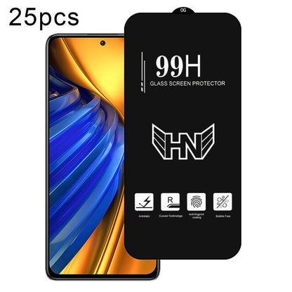 25 PCS/Pack High Aluminum Large Arc Full Screen Tempered Glass Film, For Xiaomi Poco X8 Pro Max 5G, For Xiaomi Poco X8 Pro 5G, For Xiaomi Poco C85 5G / 4G, For Xiaomi Poco M7 4G 171mm, For Xiaomi Poco M7 Plus 5G, For Xiaomi 15T Pro 5G, For Xiaomi 15T 5...