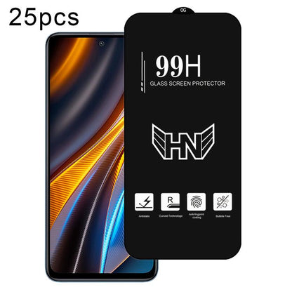 25 PCS/Pack High Aluminum Large Arc Full Screen Tempered Glass Film, For Xiaomi Poco X8 Pro Max 5G, For Xiaomi Poco X8 Pro 5G, For Xiaomi Poco C85 5G / 4G, For Xiaomi Poco M7 4G 171mm, For Xiaomi Poco M7 Plus 5G, For Xiaomi 15T Pro 5G, For Xiaomi 15T 5...