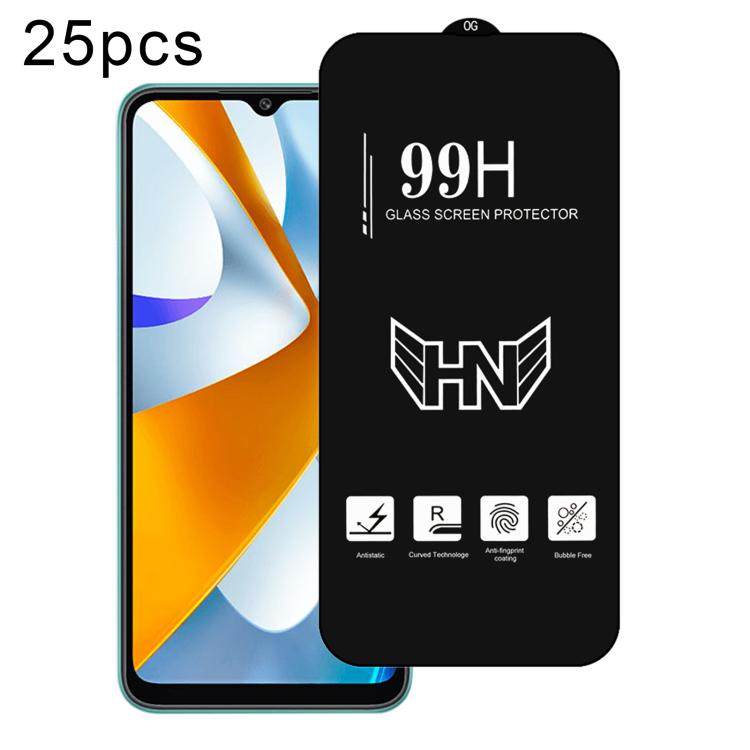 25 PCS/Pack High Aluminum Large Arc Full Screen Tempered Glass Film, For Xiaomi Poco X8 Pro Max 5G, For Xiaomi Poco X8 Pro 5G, For Xiaomi Poco C85 5G / 4G, For Xiaomi Poco M7 4G 171mm, For Xiaomi Poco M7 Plus 5G, For Xiaomi 15T Pro 5G, For Xiaomi 15T 5...